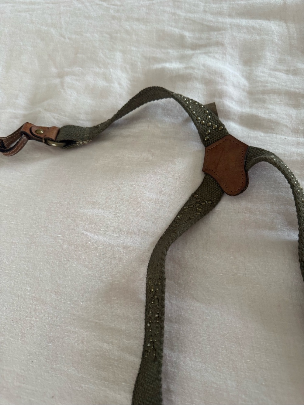 Free People Olive Green Studded Suspenders - Picture 3 of 5
